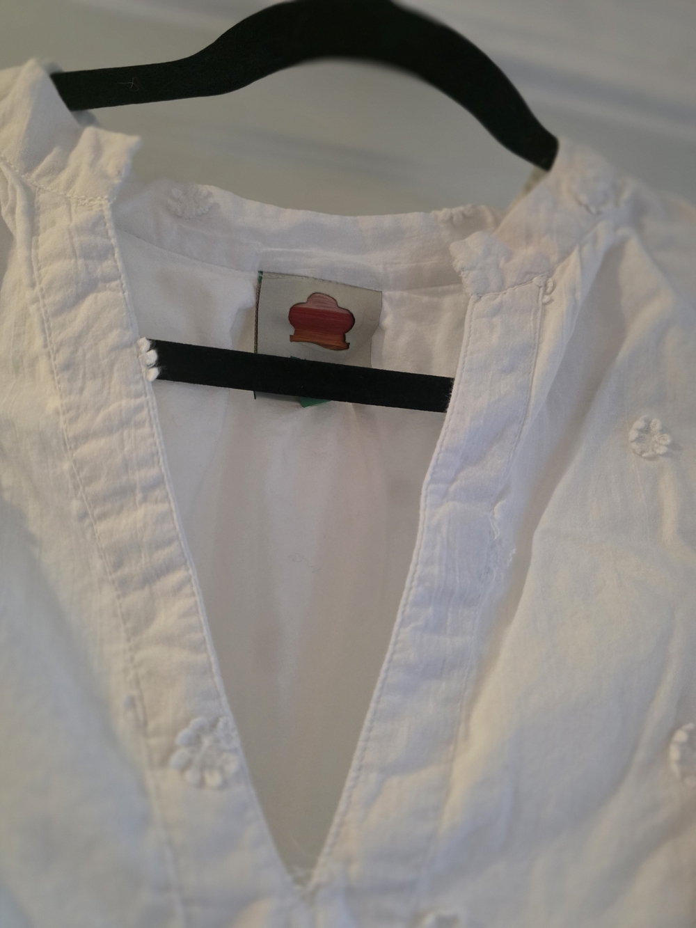 100% Cotton Farm Rio White Embroidered Ruffle Dress - Picture 2 of 9